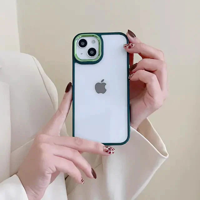 Clear iPhone Case Series with Bumper and Camera Ring My Store