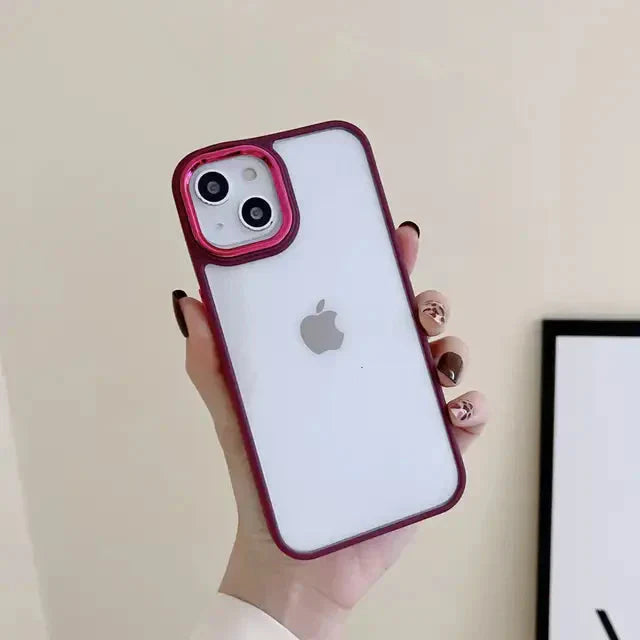 Clear iPhone Case Series with Bumper and Camera Ring My Store