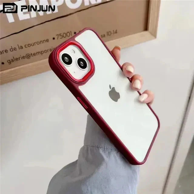 Clear iPhone Case Series with Bumper and Camera Ring My Store