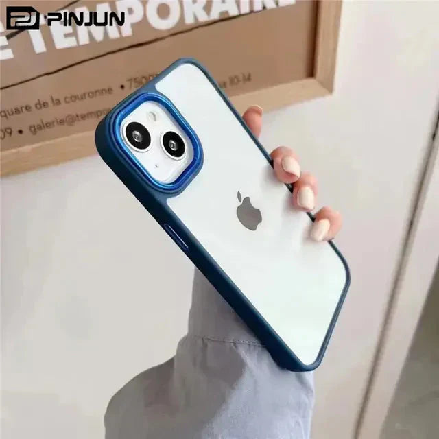 Clear iPhone Case Series with Bumper and Camera Ring My Store