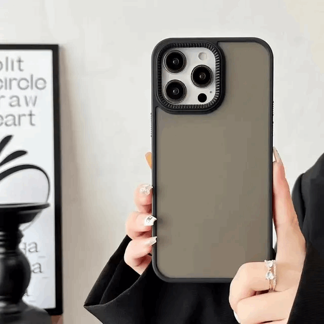 Matte Black TPU iPhone Case – Flexible and Durable Camera Protection My Store