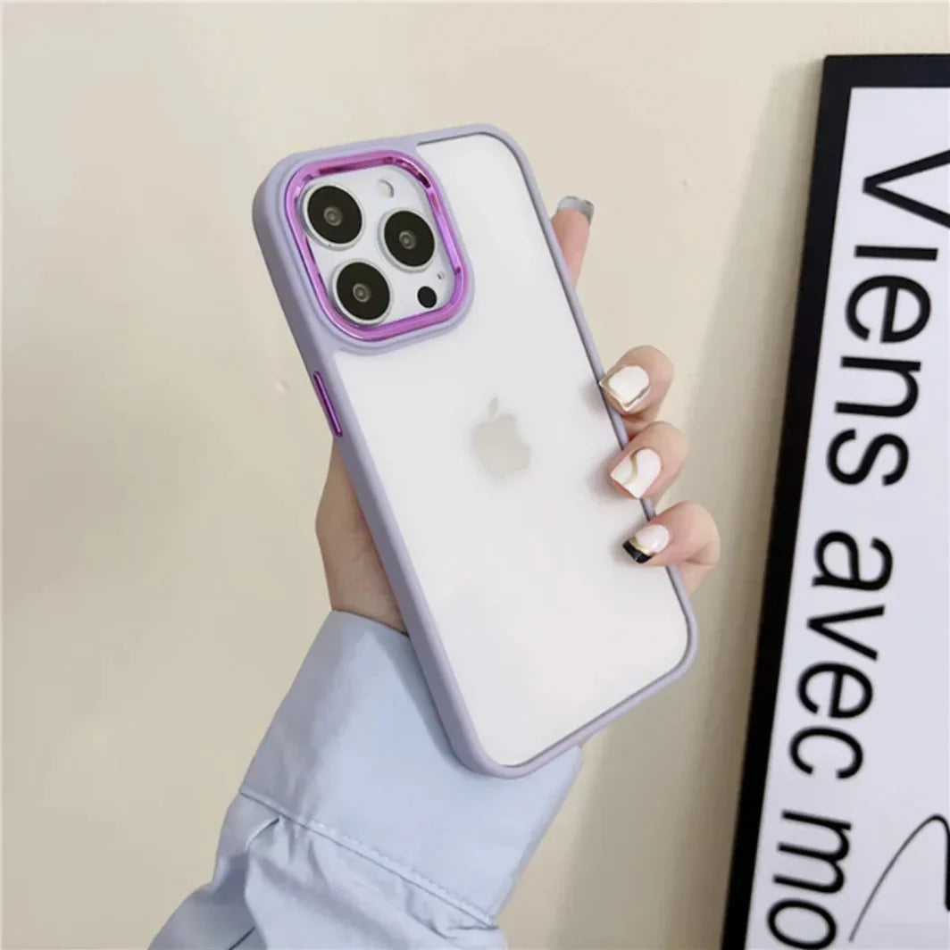 Clear iPhone Case Series with Bumper and Camera Ring My Store
