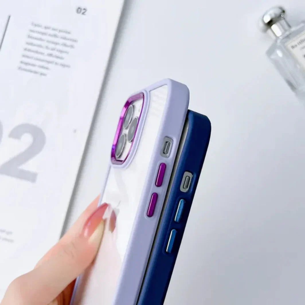 Clear iPhone Case Series with Bumper and Camera Ring My Store