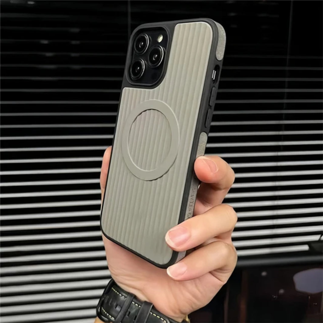 Rugged MagSafe Case with Textured Grip – Stylish Dual-Color Design Mobicases