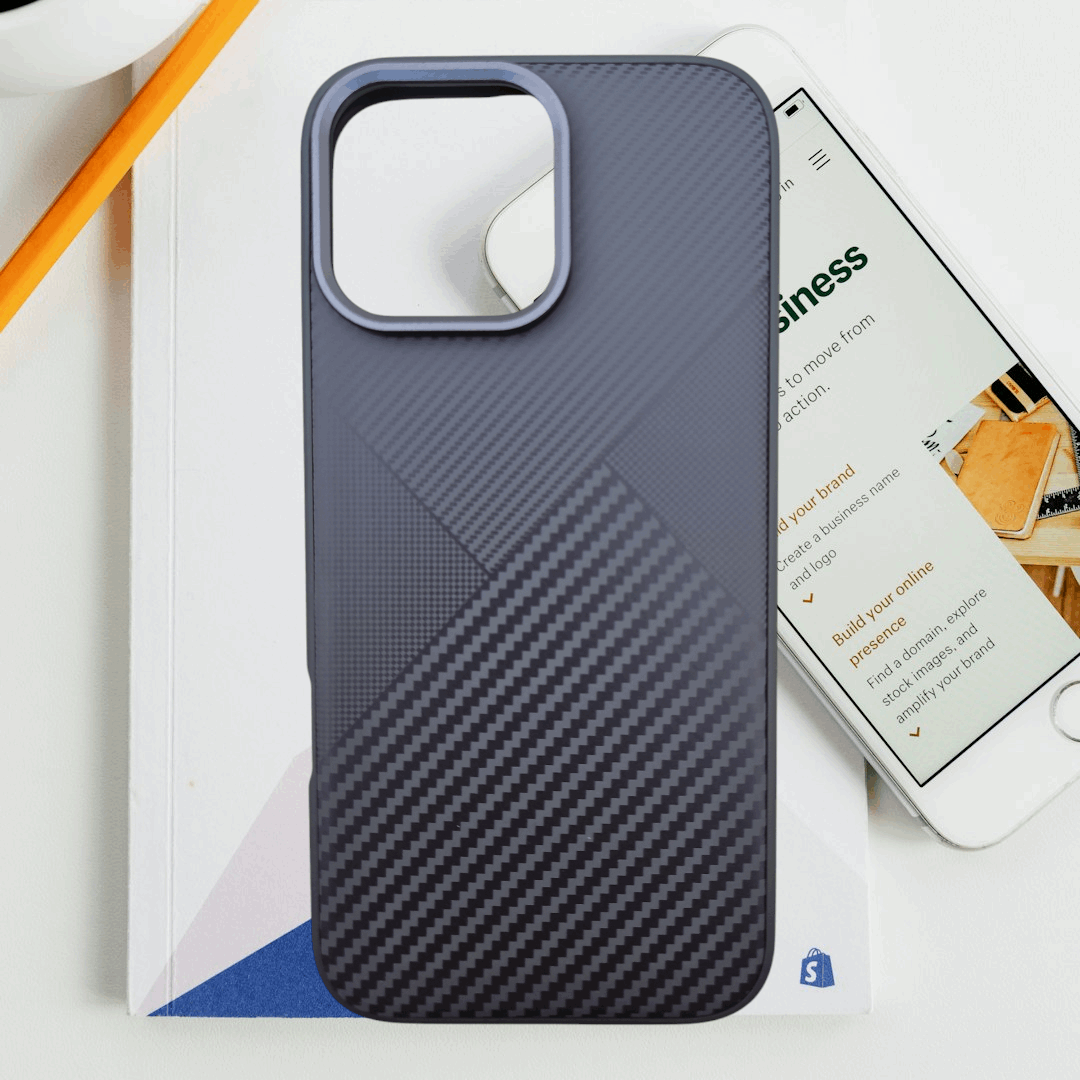 Carbon Fiber Textured TPU Case – Sleek and Durable iPhone Protection My Store
