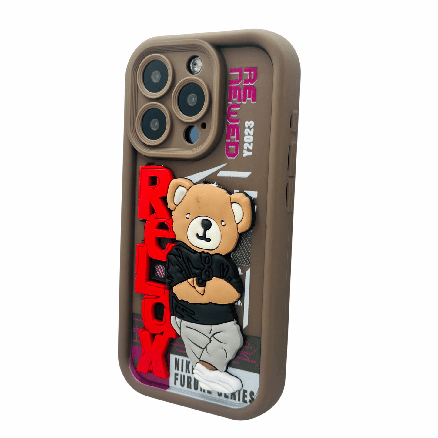 Nike x Bearbrick iPhone 15 Pro Case - Streetwear Style My Store
