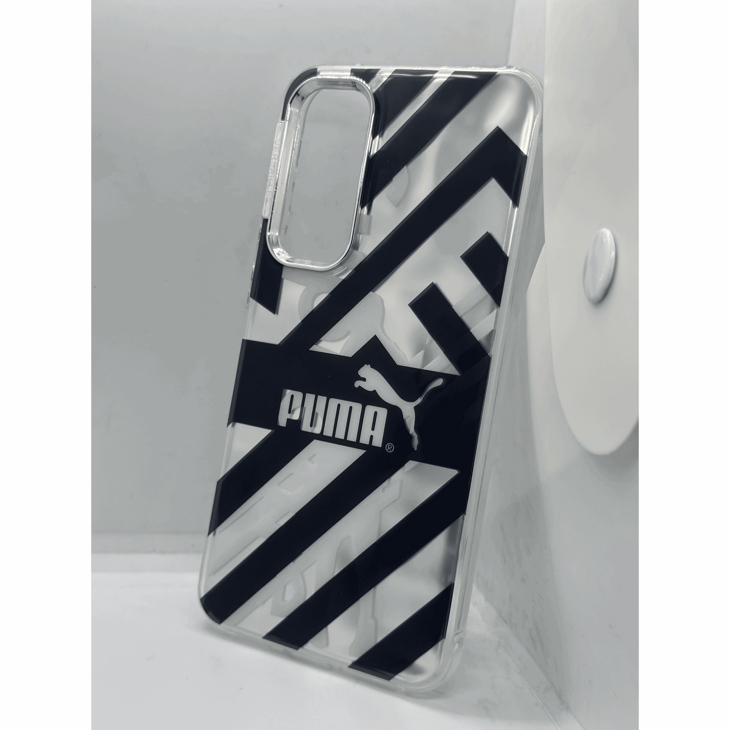 Puma Striped Transparent Phone Case – Sleek Protection for Your Device My Store