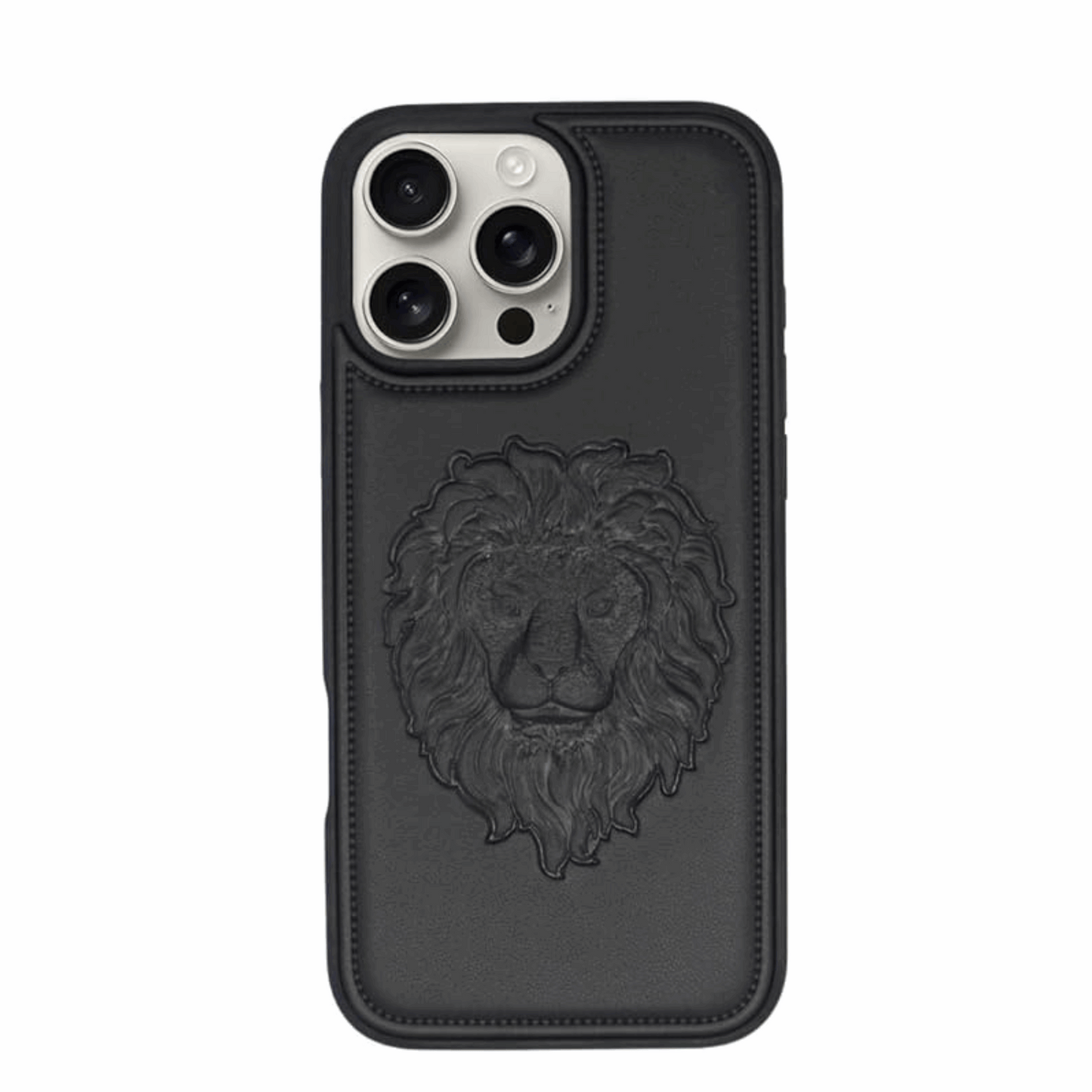 Embossed Lion Leather Case – Premium Luxury for iPhone My Store