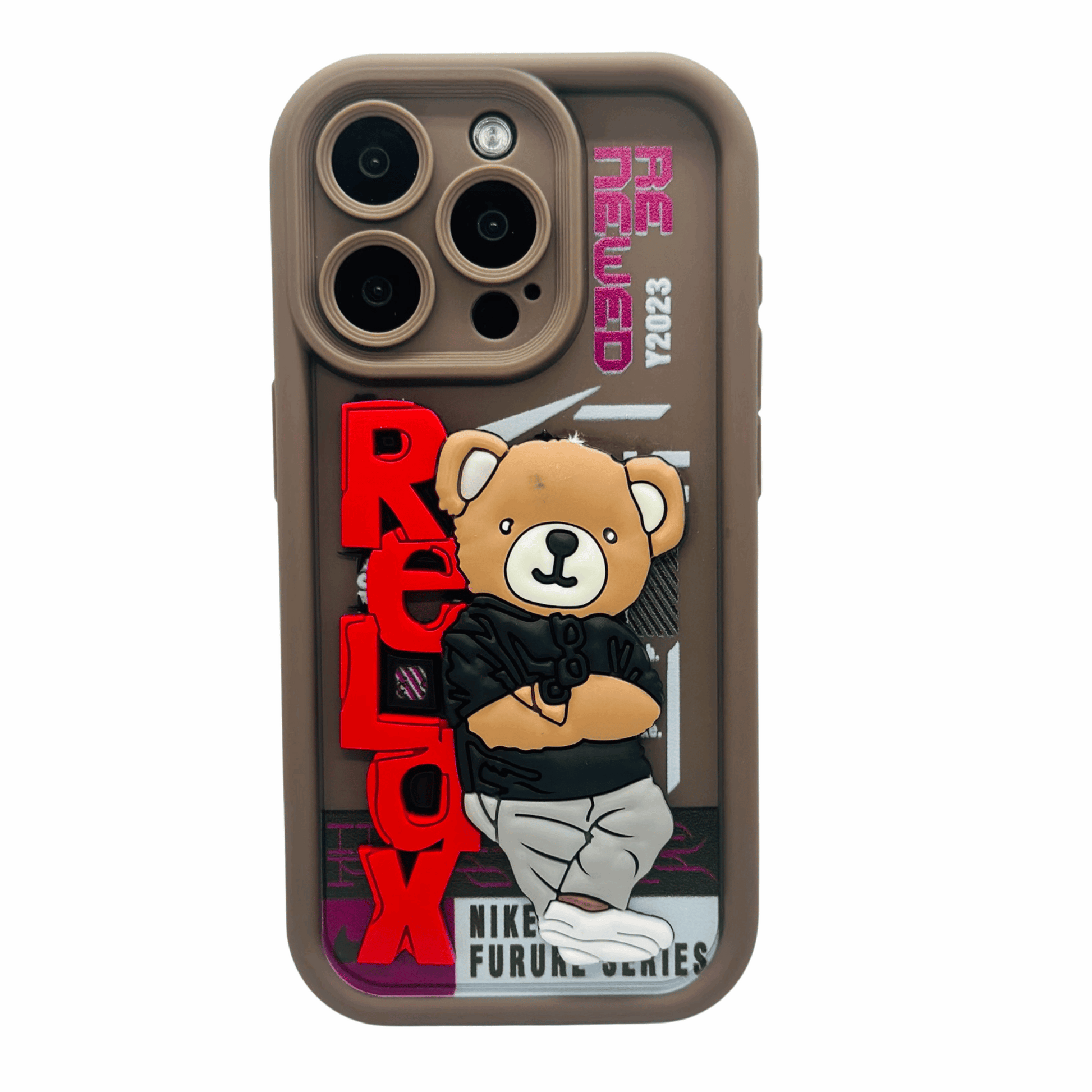 Nike x Bearbrick iPhone 15 Pro Case - Streetwear Style My Store