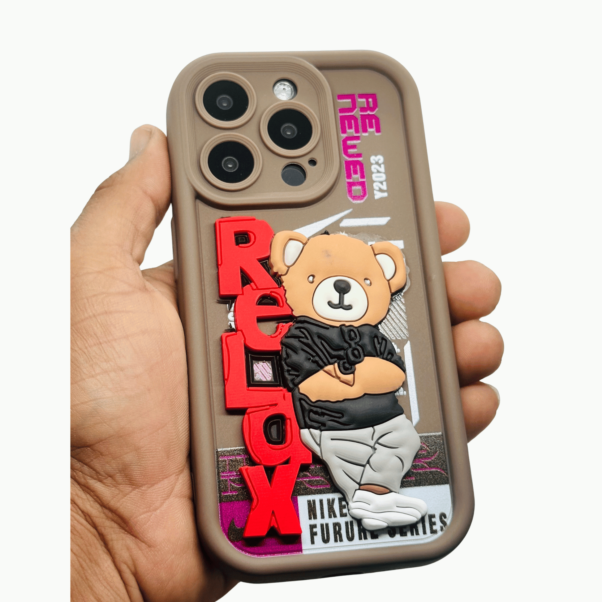 Nike x Bearbrick iPhone 15 Pro Case - Streetwear Style My Store