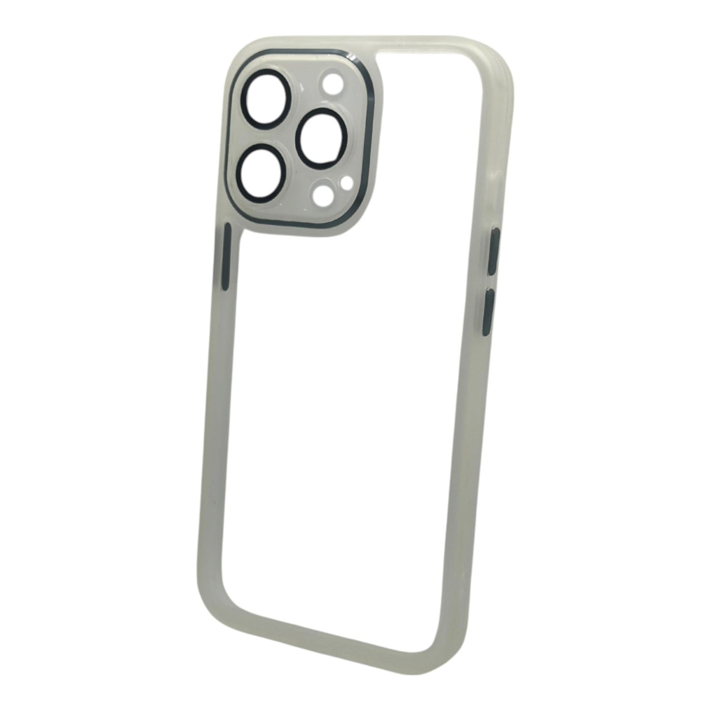 Slim Transparent Protective Case with Peach Border My Store