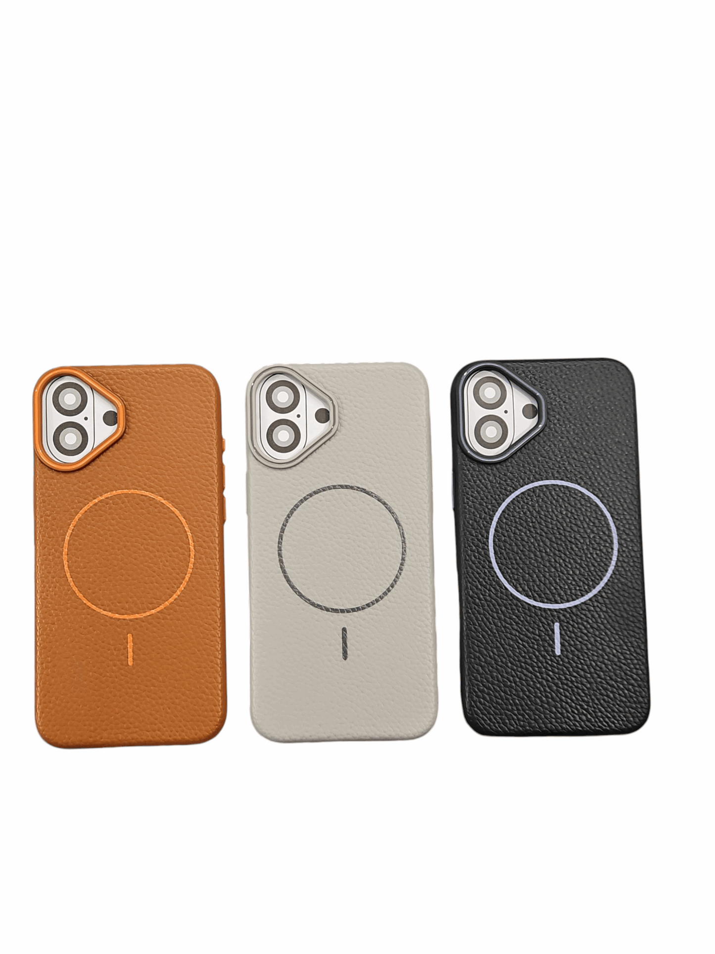 Elegant Pebbled Leather MagSafe Case for iPhone – Sleek & Professional Finish Mixwix