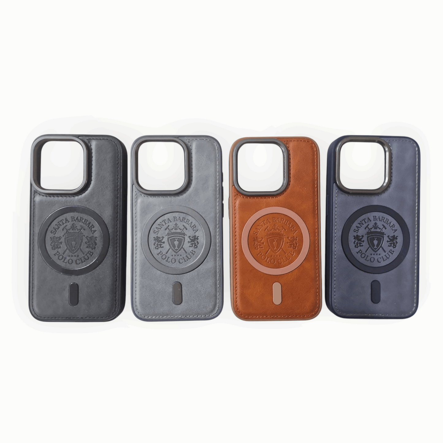Santa Barbara Polo Club Premium Leather MagSafe Case for iPhone – Classic Luxury Mixwix