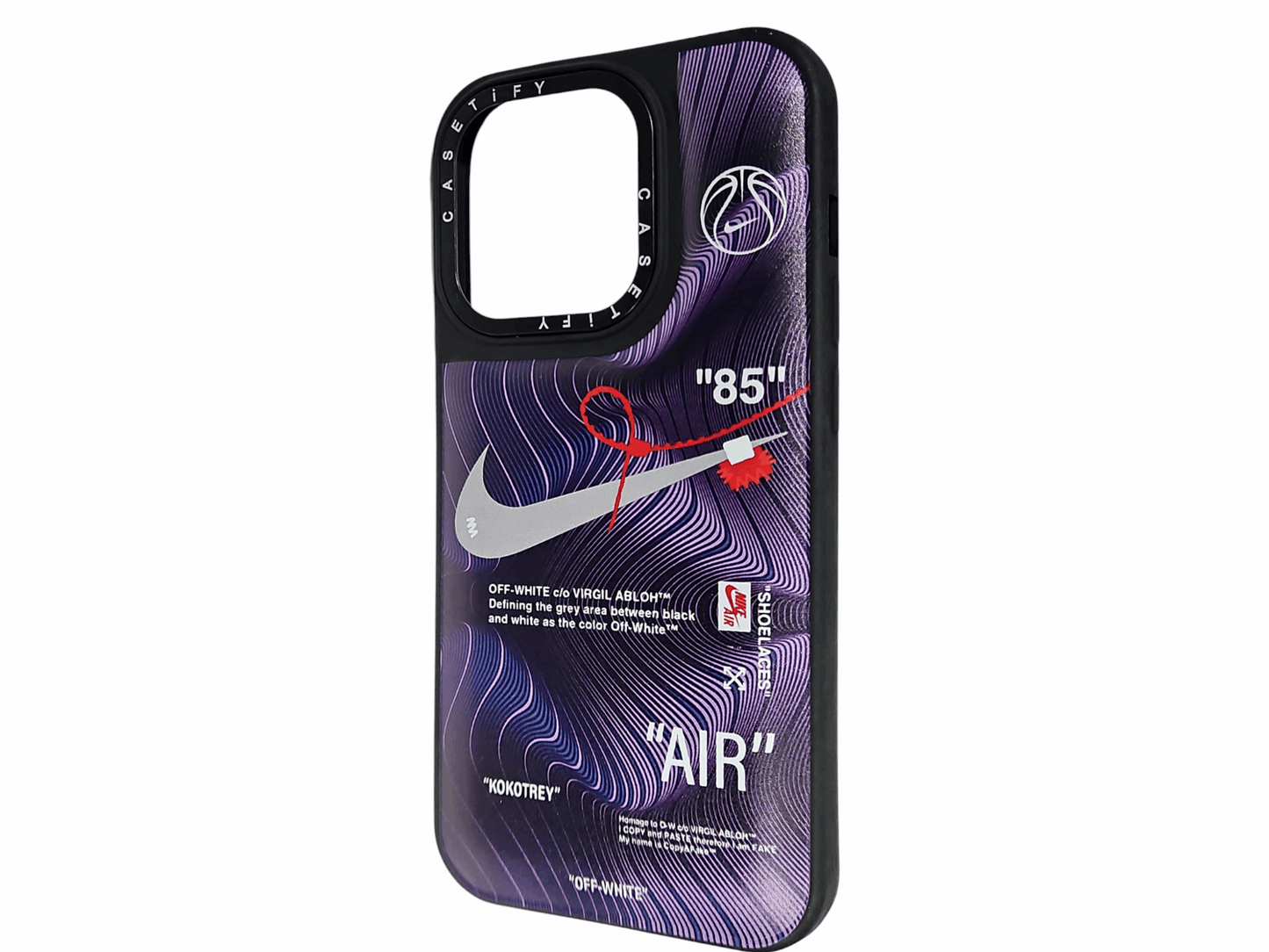 Premium Off-White x Nike-Inspired iPhone Case 14 Pro – Stylish and Protective Mixwix