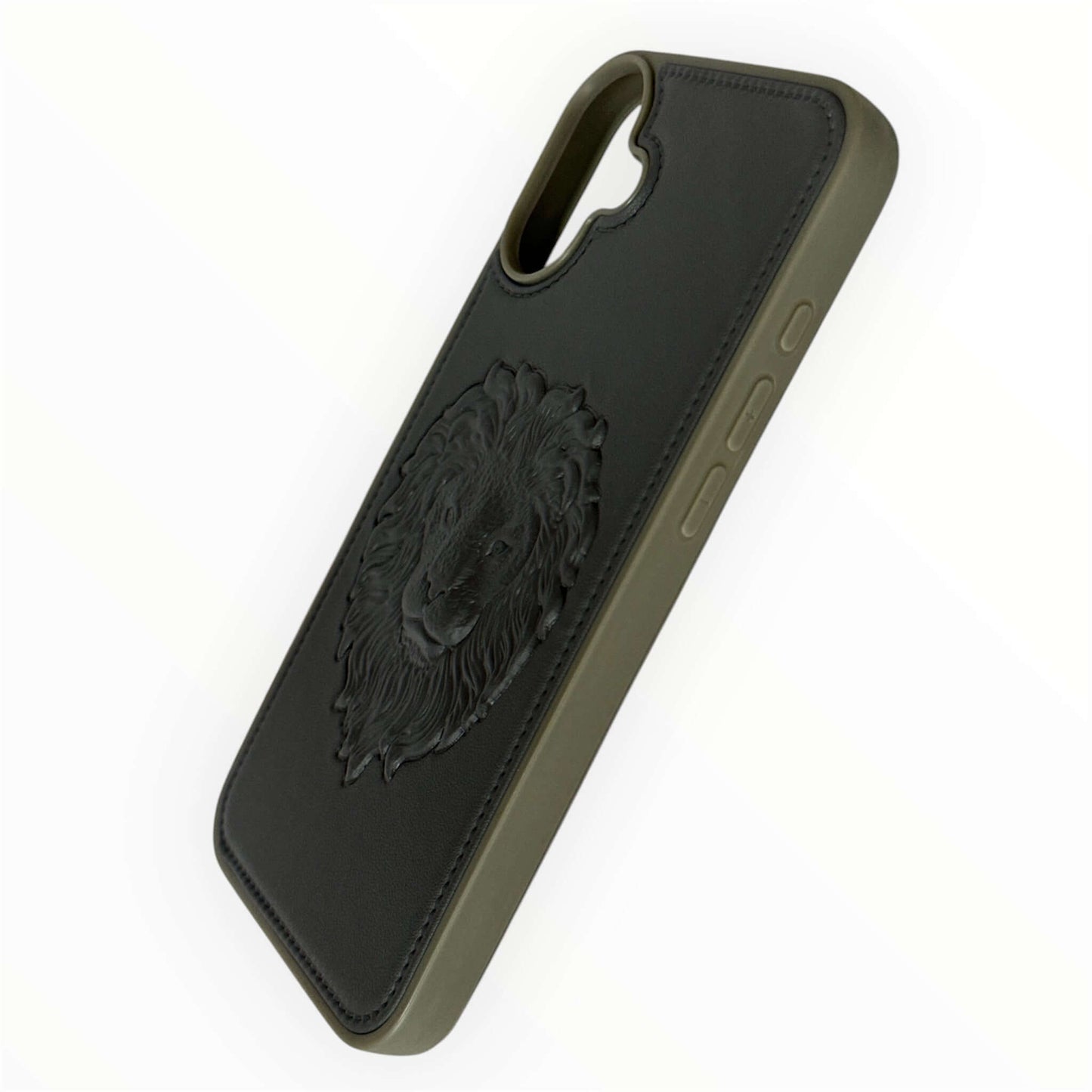 Embossed Lion Leather Case – Premium Luxury for iPhone My Store