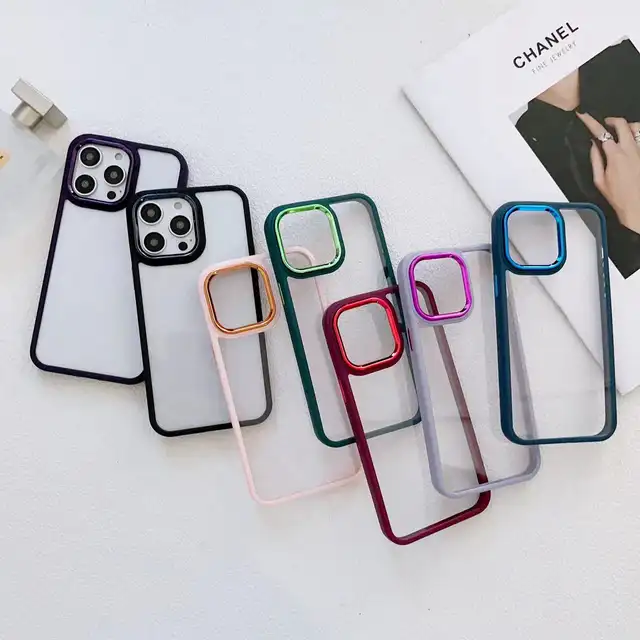 Clear iPhone Case Series with Bumper and Camera Ring My Store