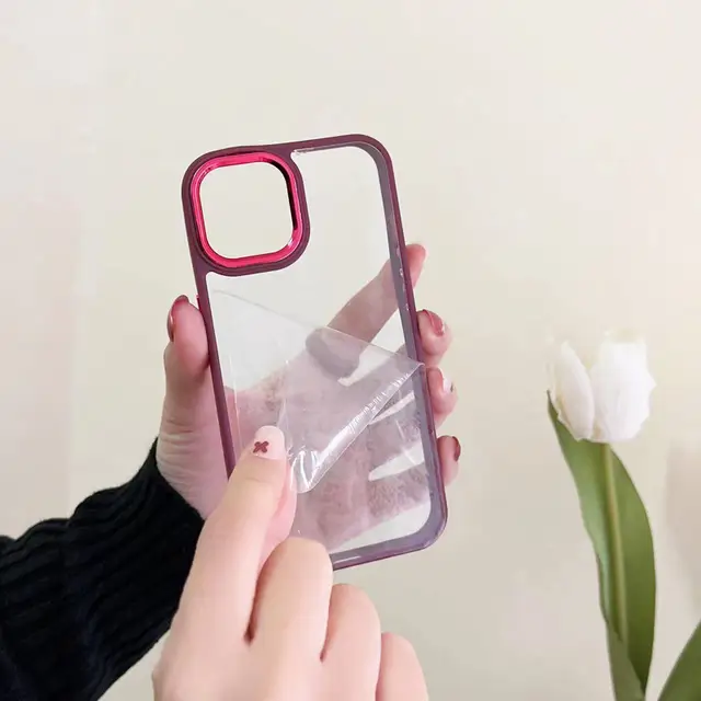 Clear iPhone Case Series with Bumper and Camera Ring My Store