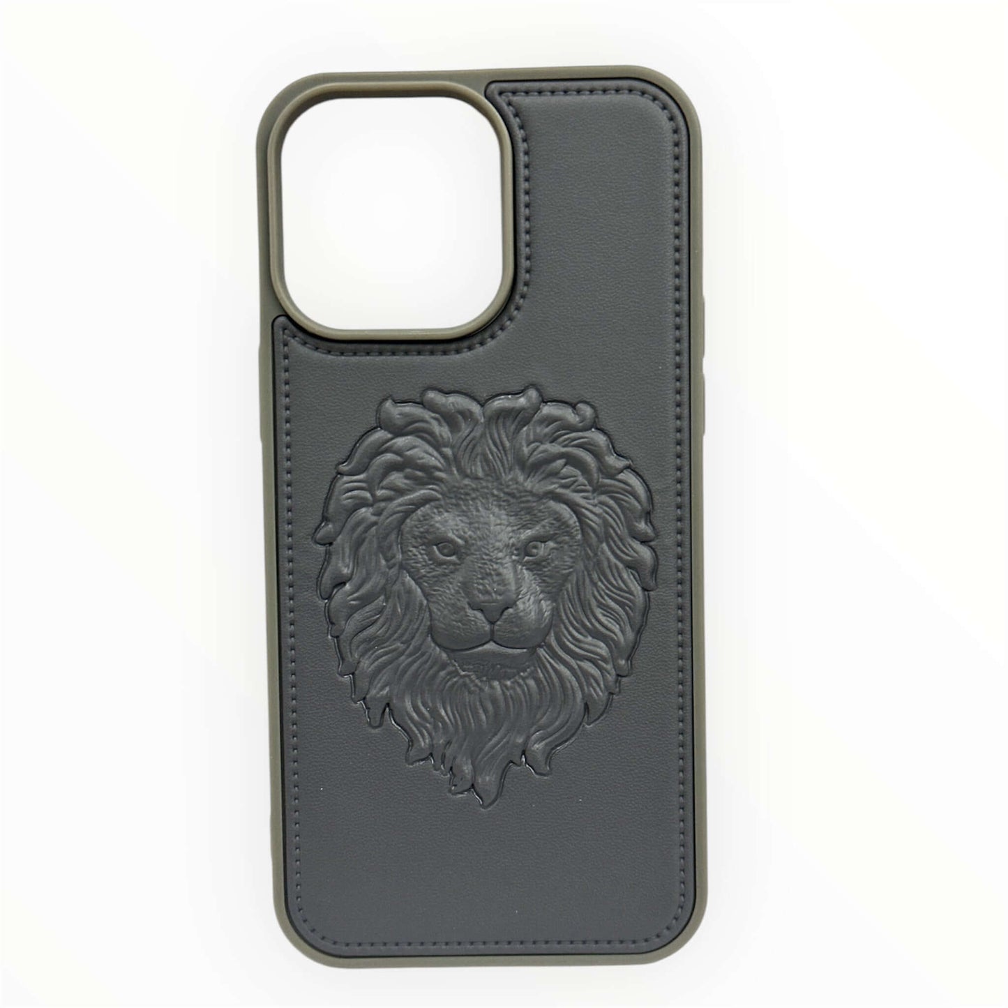 Embossed Lion Leather Case – Premium Luxury for iPhone My Store