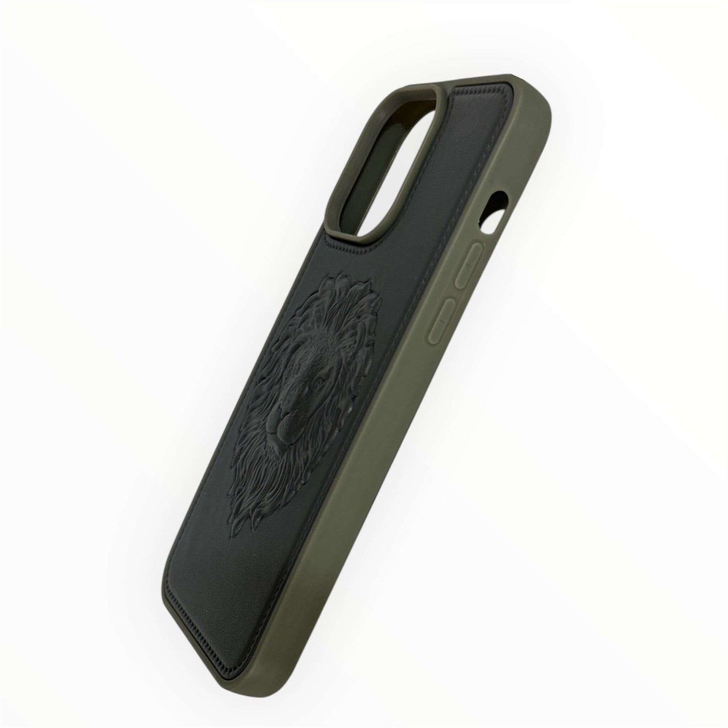 Embossed Lion Leather Case – Premium Luxury for iPhone My Store