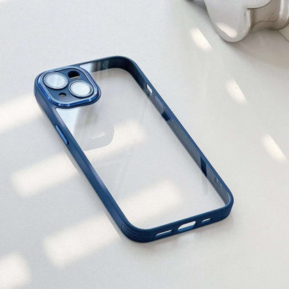 Slim Transparent Protective Case with Peach Border My Store