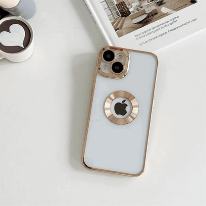 Luxury Transparent iPhone Case with Magnetic Ring with Frame Mixwix