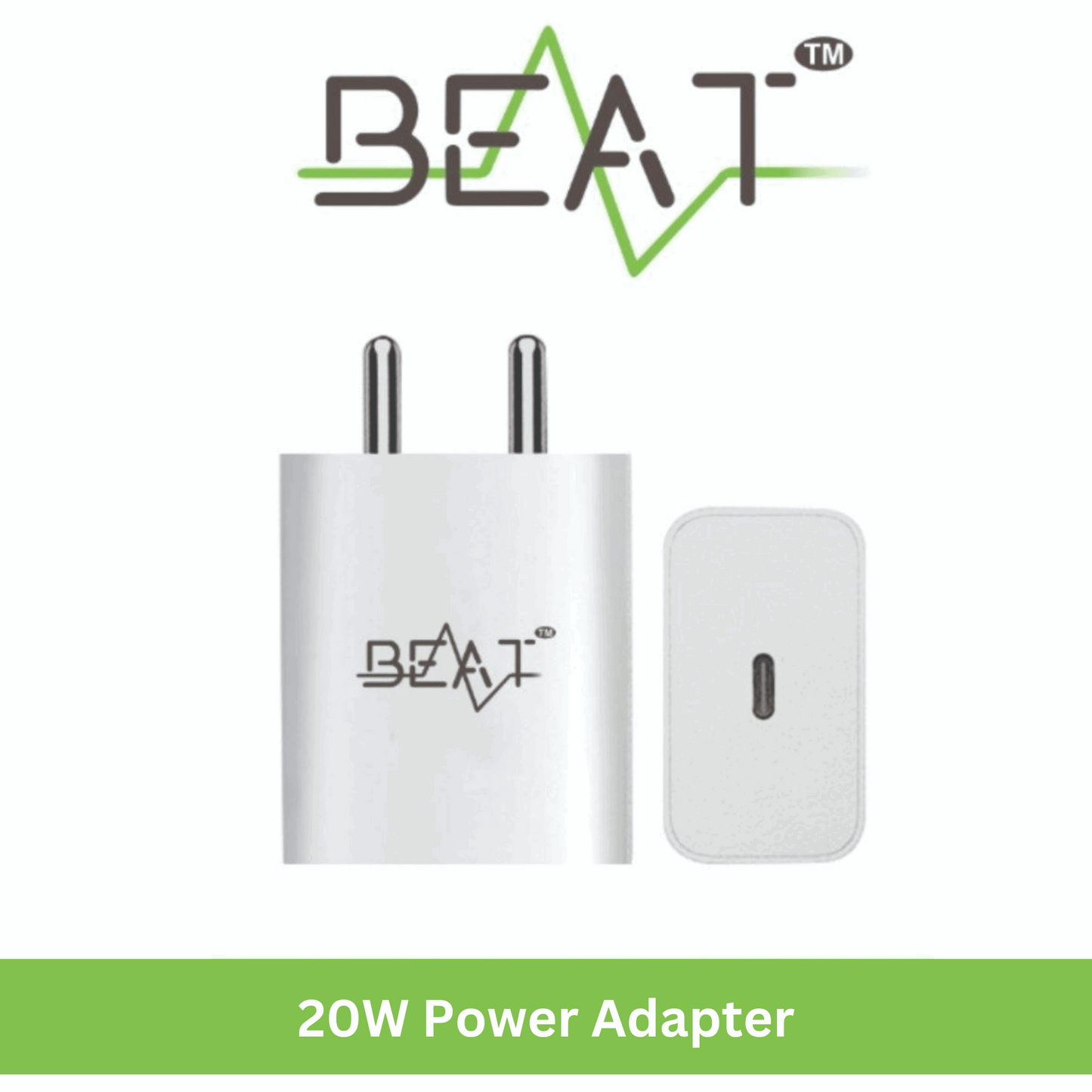 BEAT 20W Power Adapter with Type-C Port (3 Month Warranty) Mixwix