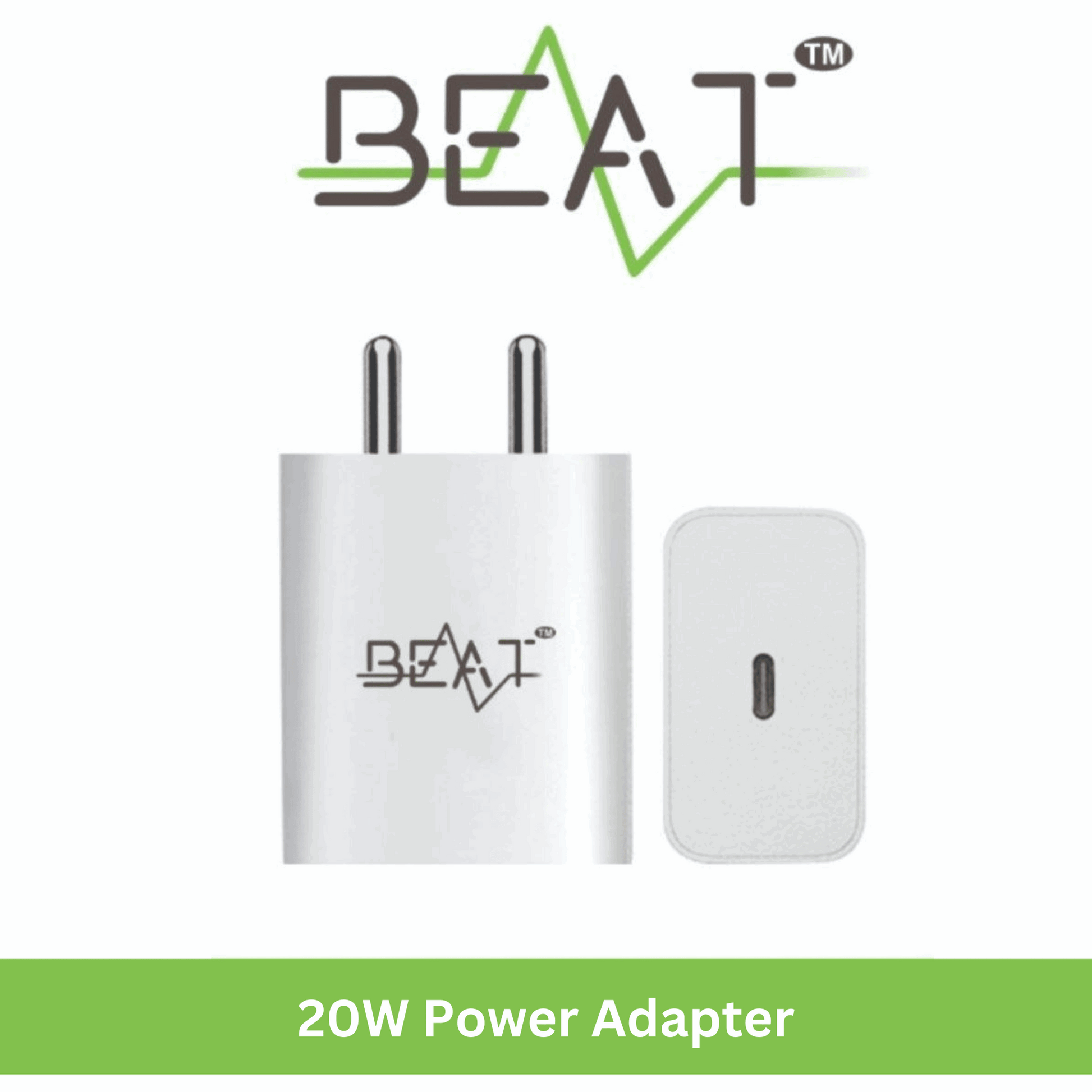BEAT 20W Power Adapter with Type-C Port (3 Month Warranty) Mixwix