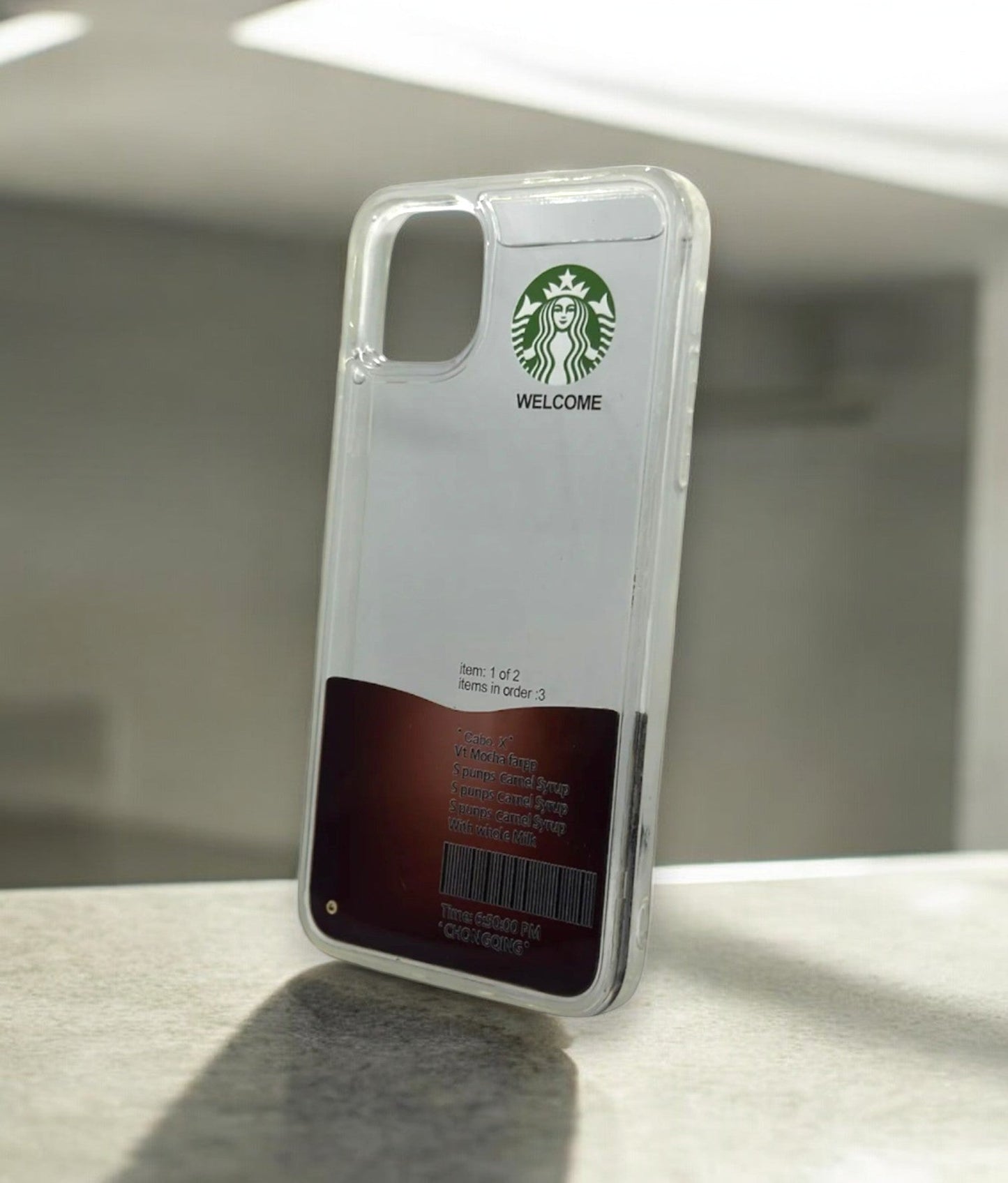 Starbucks Custom Coffee Order iPhone11 Pro Case – Clear Design My Store