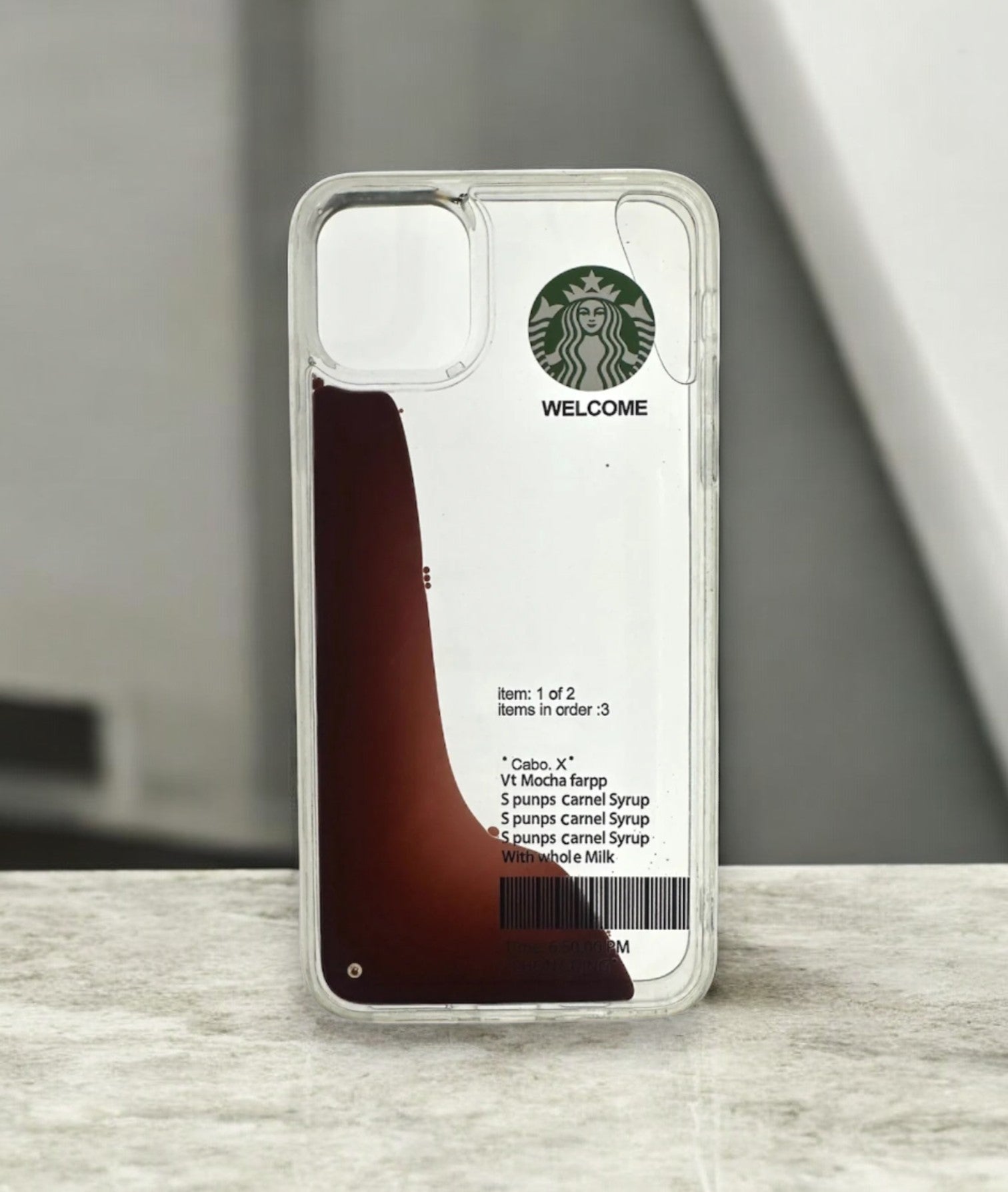 Starbucks Custom Coffee Order iPhone11 Pro Case – Clear Design My Store