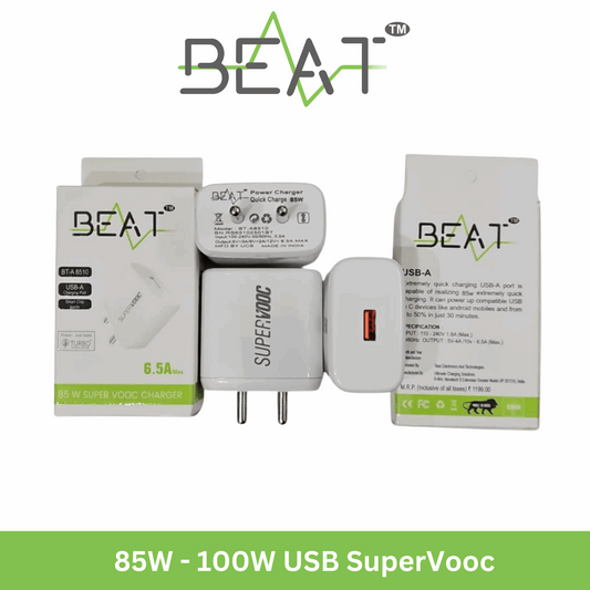 BEAT 85W to 100W USB Super VOOC Charger Adapter Mixwix