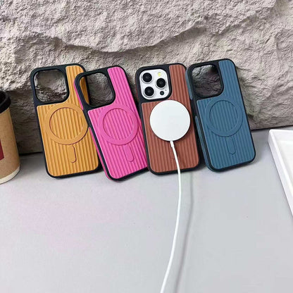 Rugged MagSafe Case with Textured Grip – Stylish Dual-Color Design Mobicases