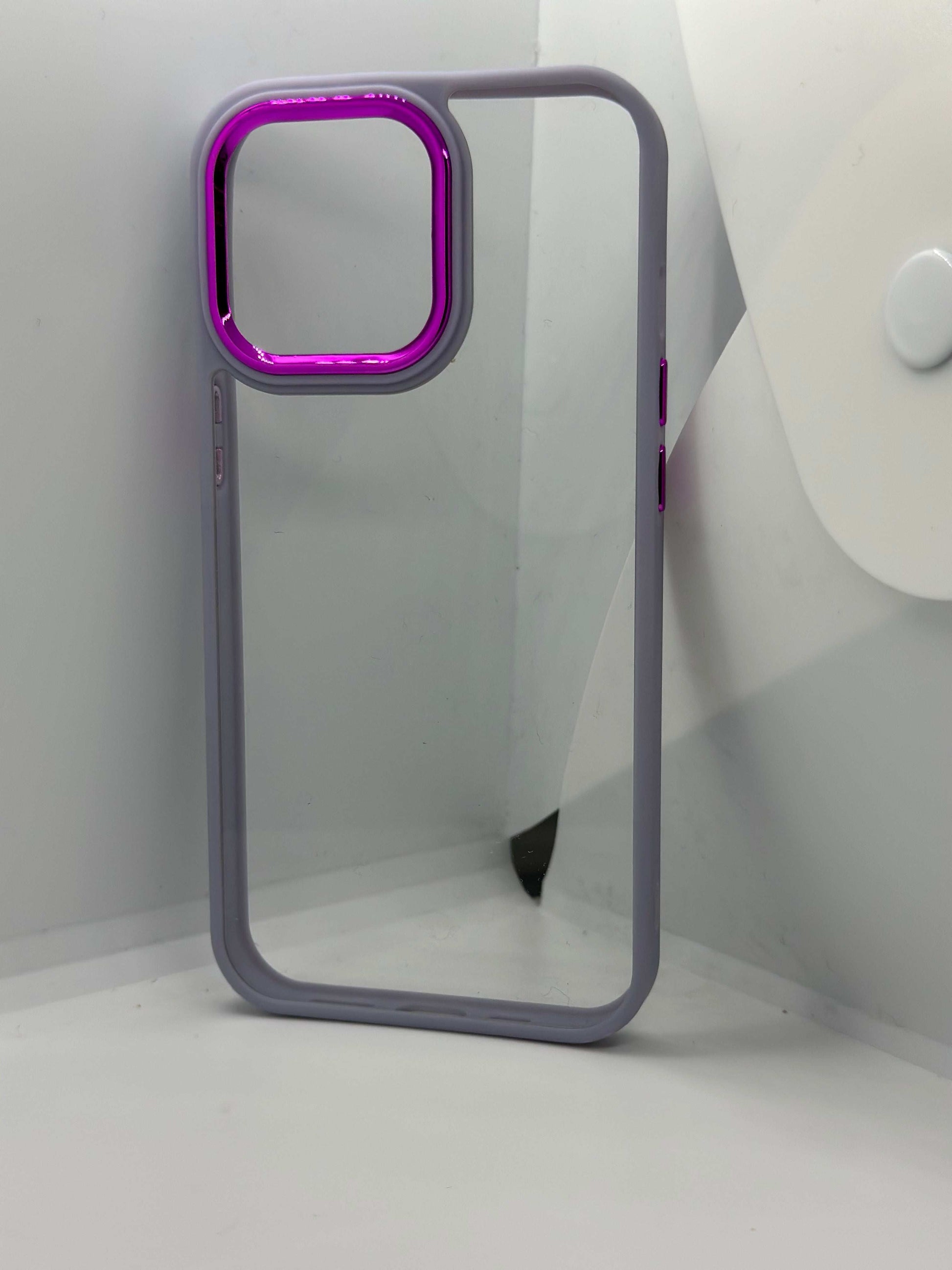 Clear iPhone Case Series with Bumper and Camera Ring My Store