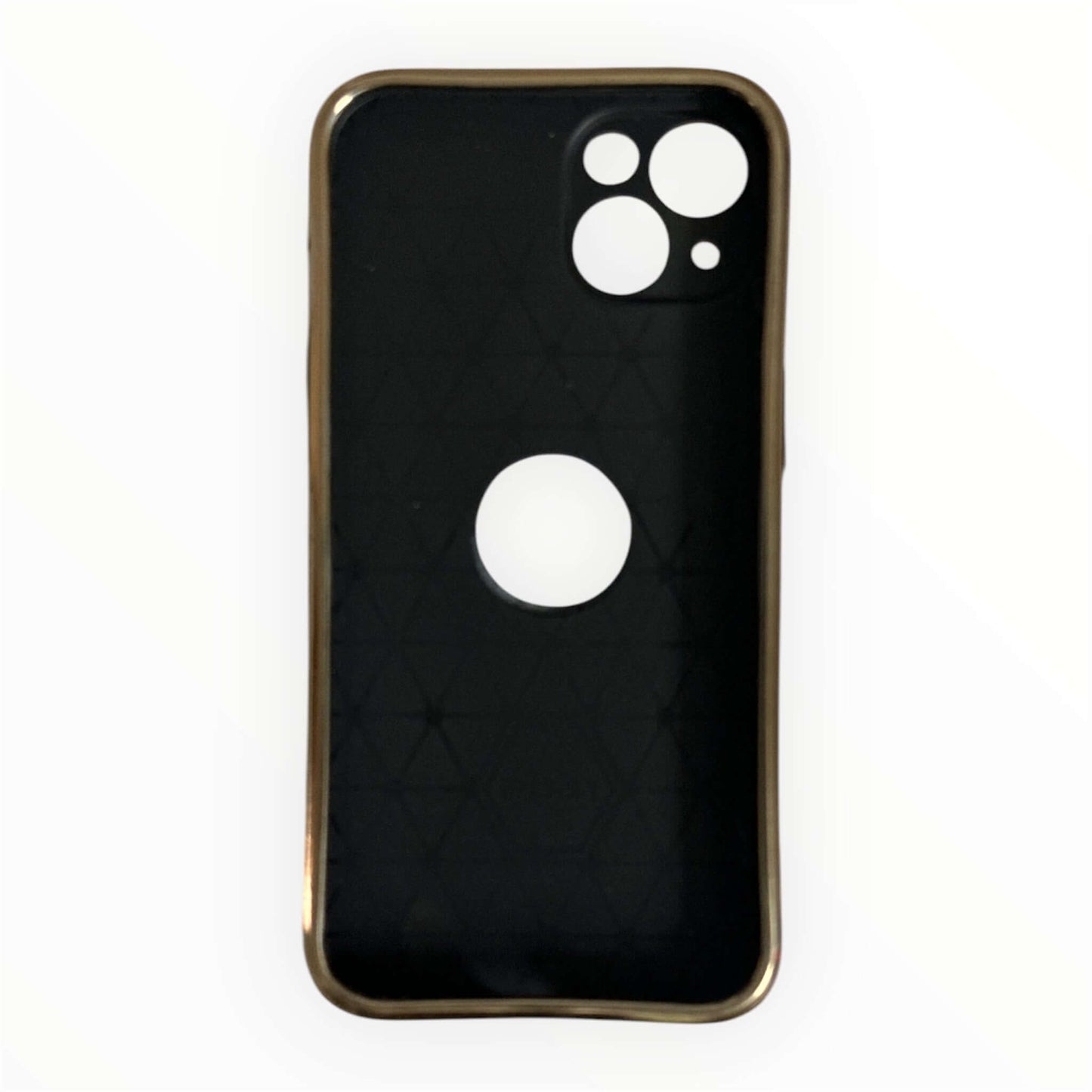 Premium Leather iPhone 13 Case with Gold Detailing My Store