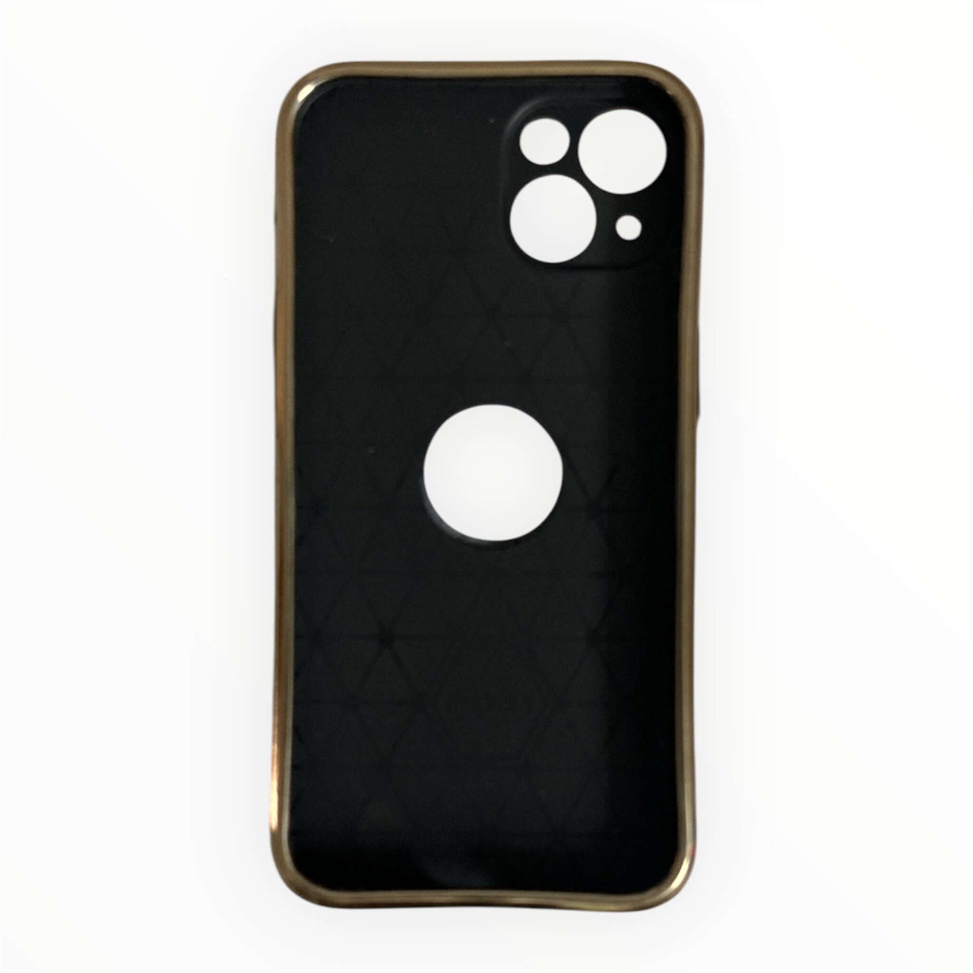 Premium Leather iPhone 13 Case with Gold Detailing My Store