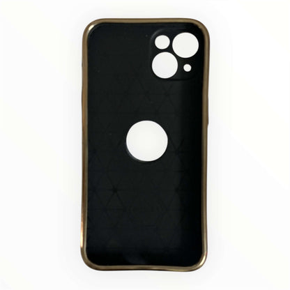 Premium Leather iPhone 13 Case with Gold Detailing My Store
