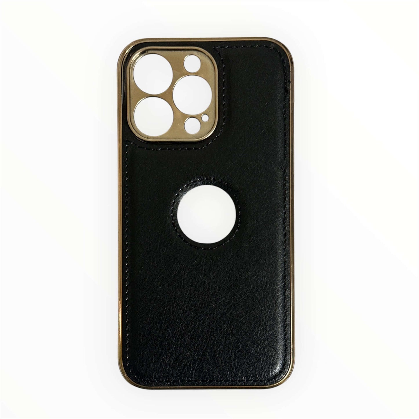 Title:

Premium Leather iPhone 13 pro Case with Gold Detailing My Store
