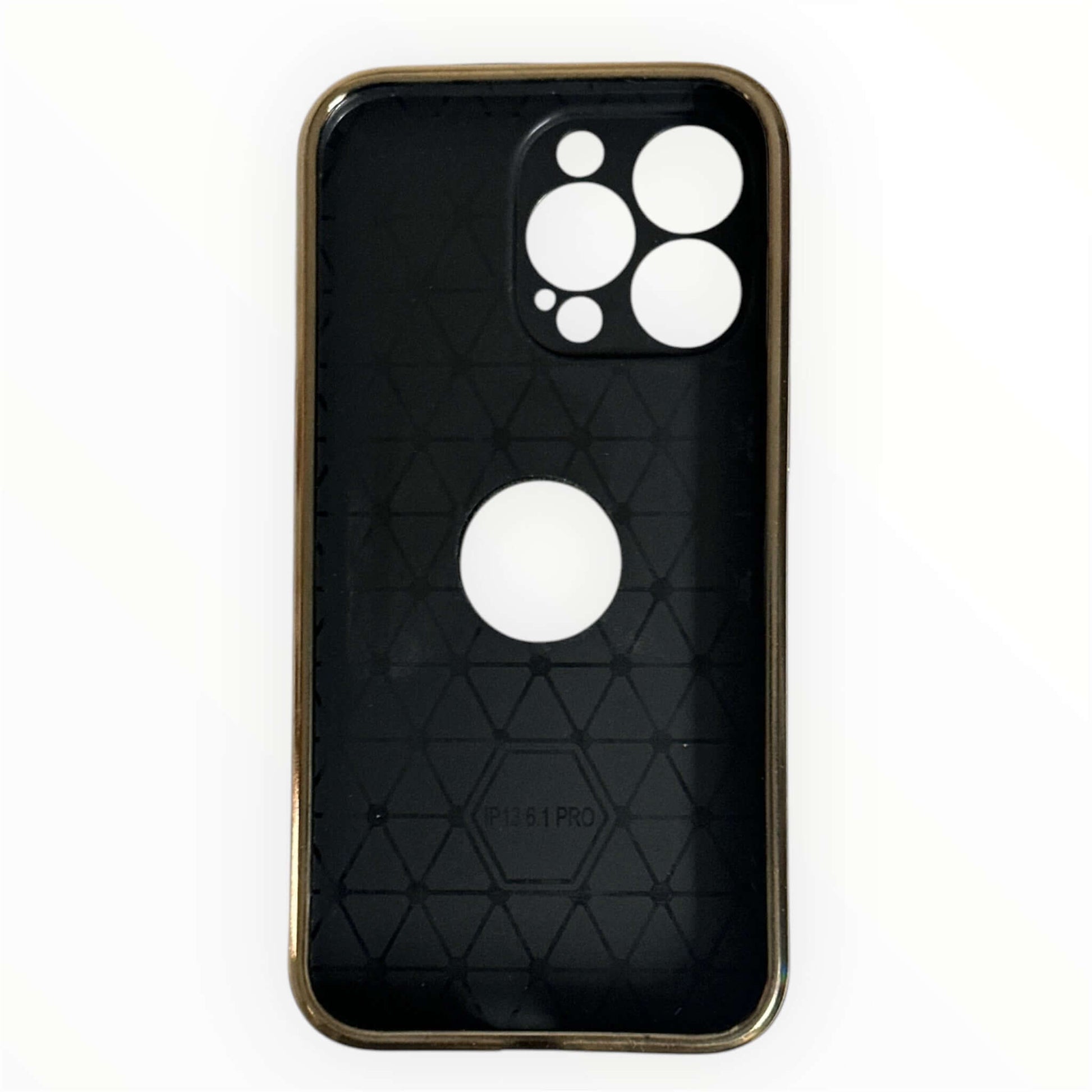 Title:

Premium Leather iPhone 13 pro Case with Gold Detailing My Store