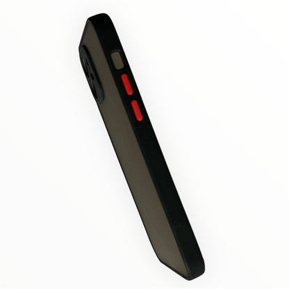 Matte Black iPhone Case with Camera Bumper - Sleek & Protective (Smoke) My Store