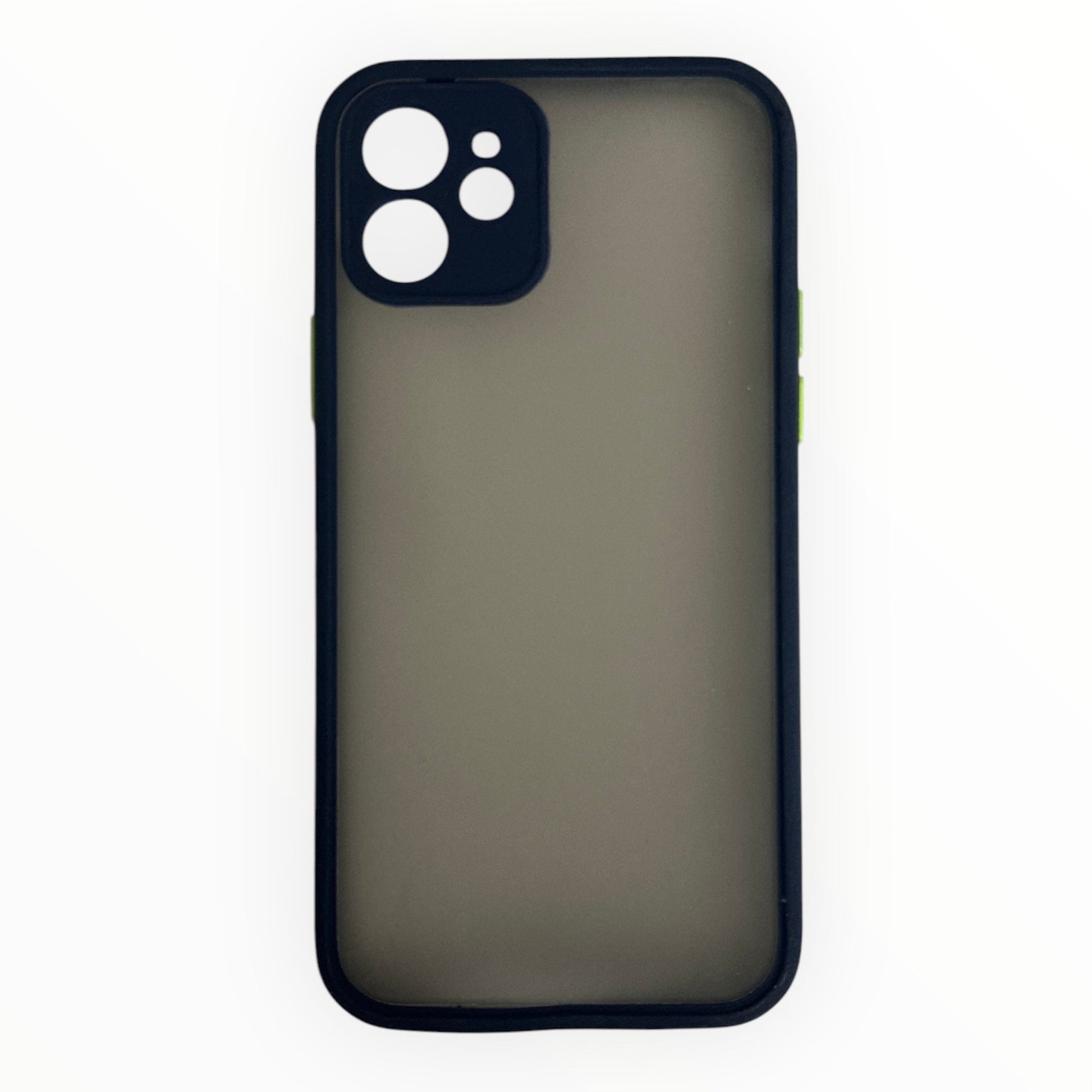 Matte Black iPhone Case with Camera Bumper - Sleek & Protective (Smoke) My Store