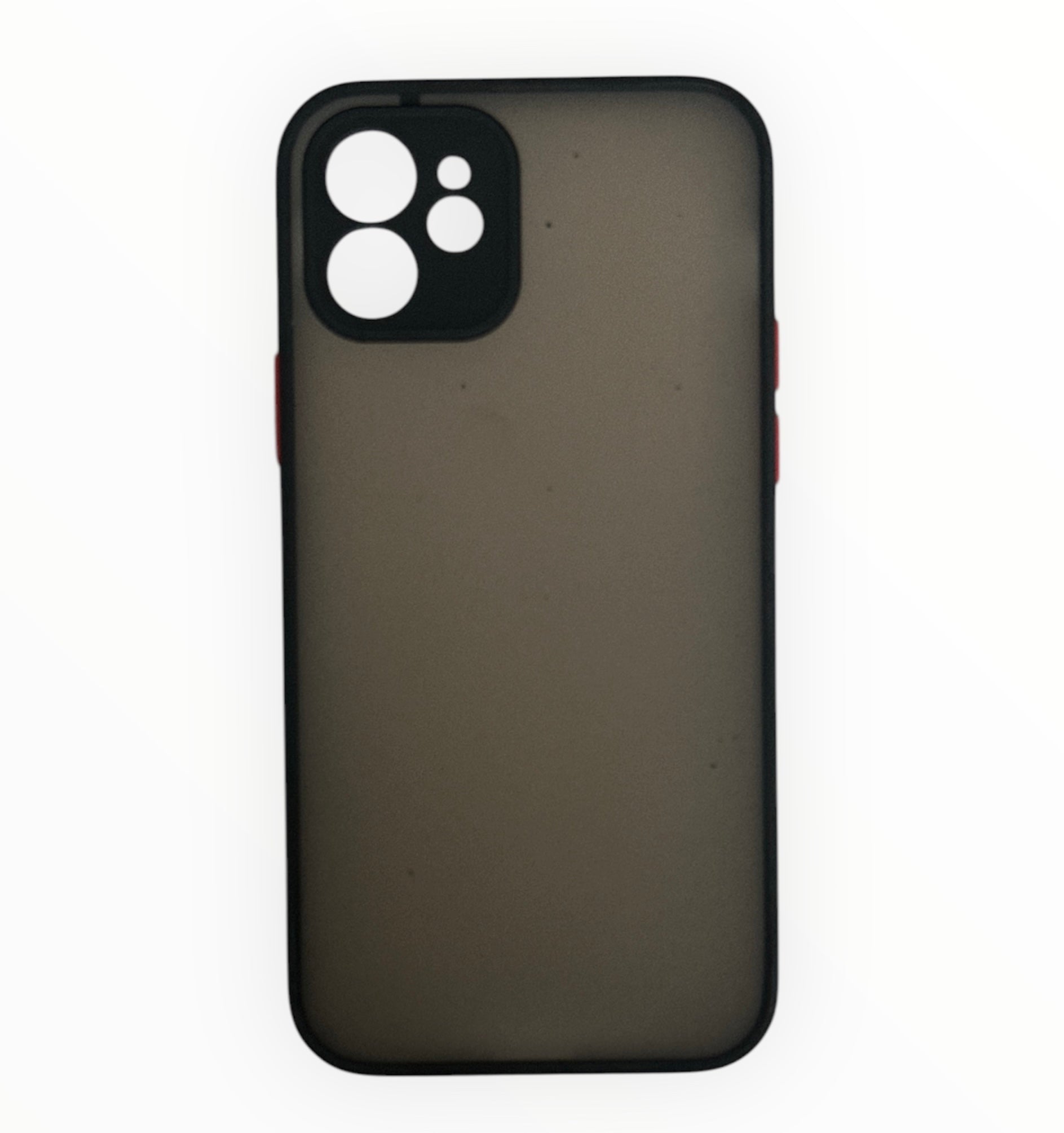 Matte Black iPhone Case with Camera Bumper - Sleek & Protective (Smoke) My Store