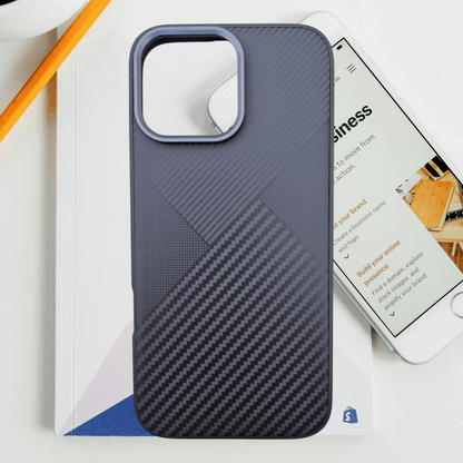 Carbon Fiber Textured TPU Case – Sleek and Durable iPhone Protection My Store