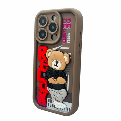Nike x Bearbrick iPhone 15 Pro Case - Streetwear Style My Store
