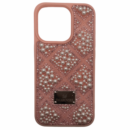 Swarovski Pearl and Crystal Embellished iPhone Case – Pink Glitter My Store