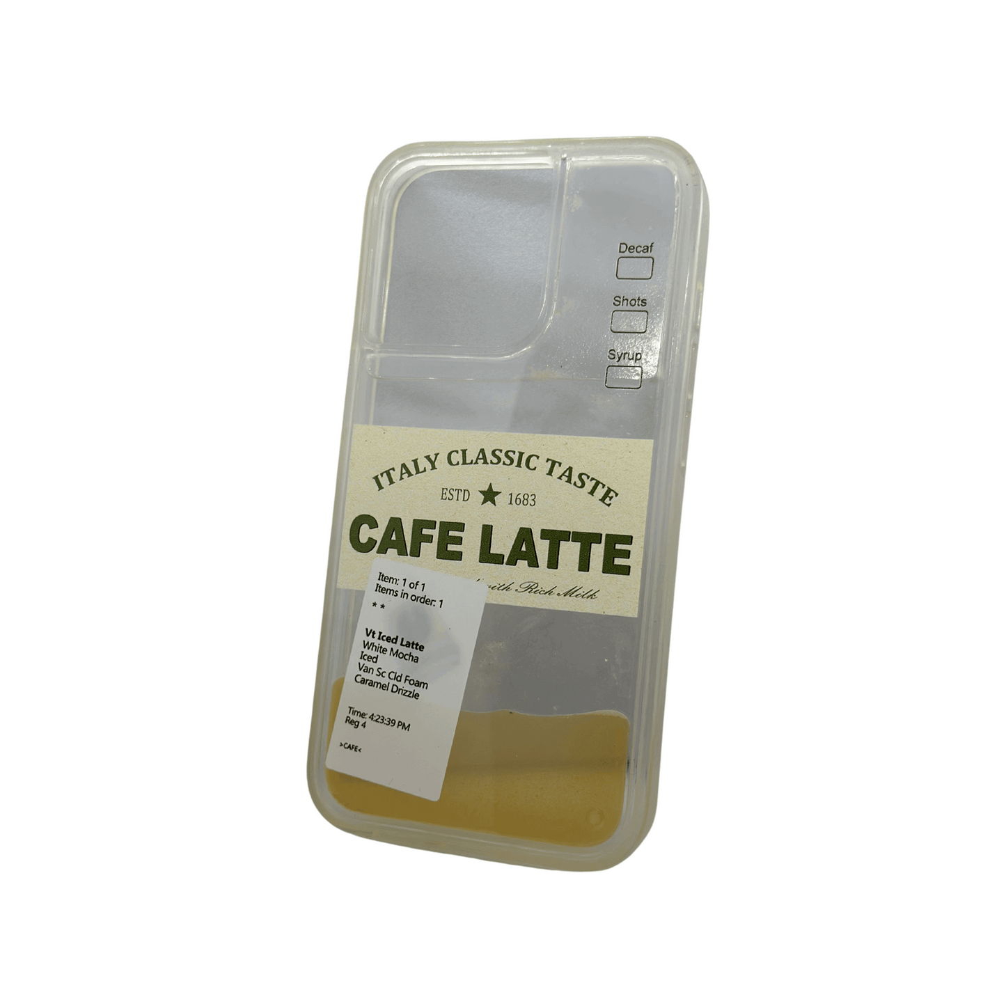 Italian Cafe Latte iPhone13 Pro Case – Coffee Aesthetic Design My Store