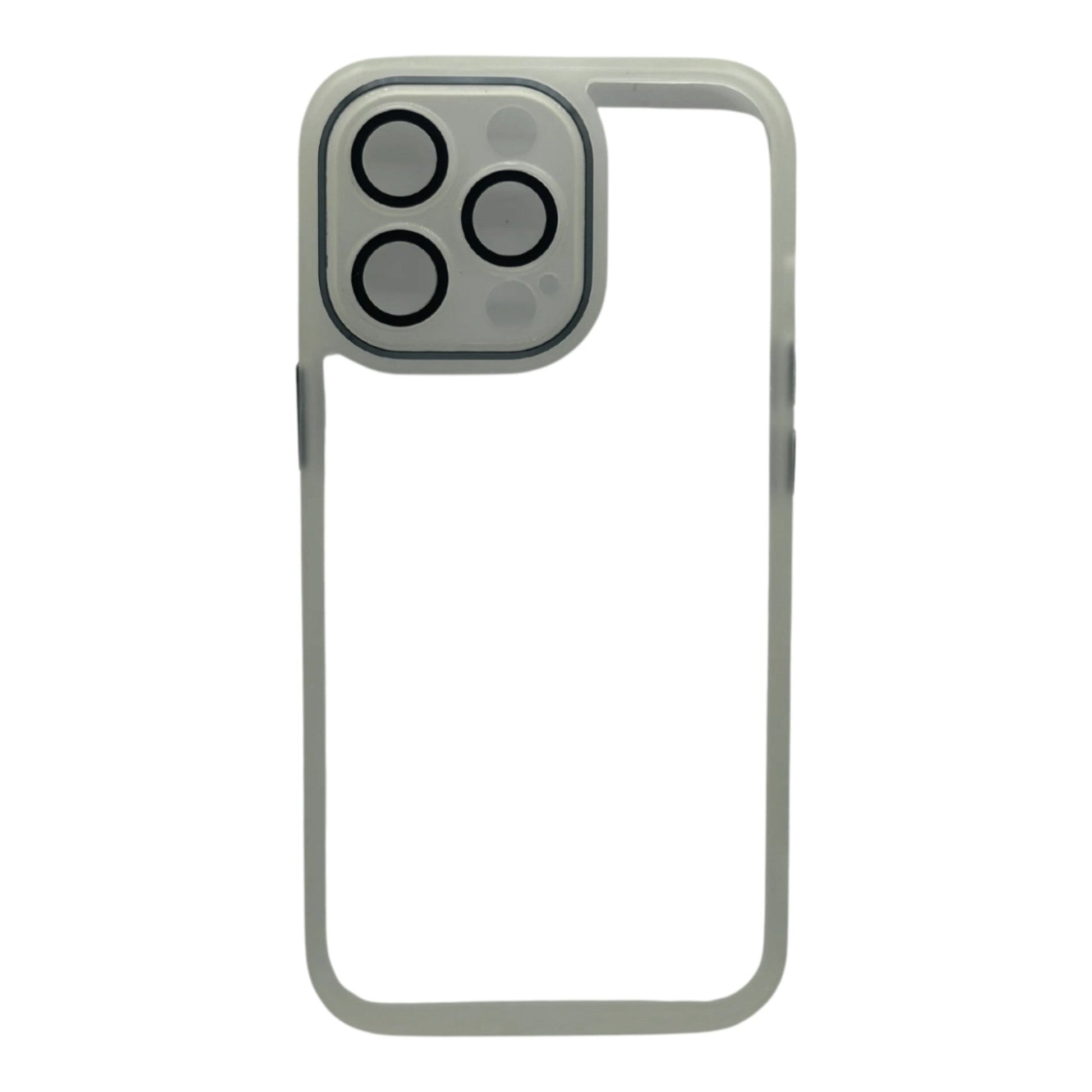 Slim Transparent Protective Case with Peach Border My Store