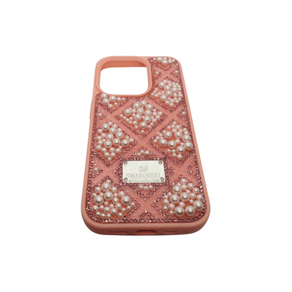 Swarovski Pearl and Crystal Embellished iPhone Case – Pink Glitter My Store