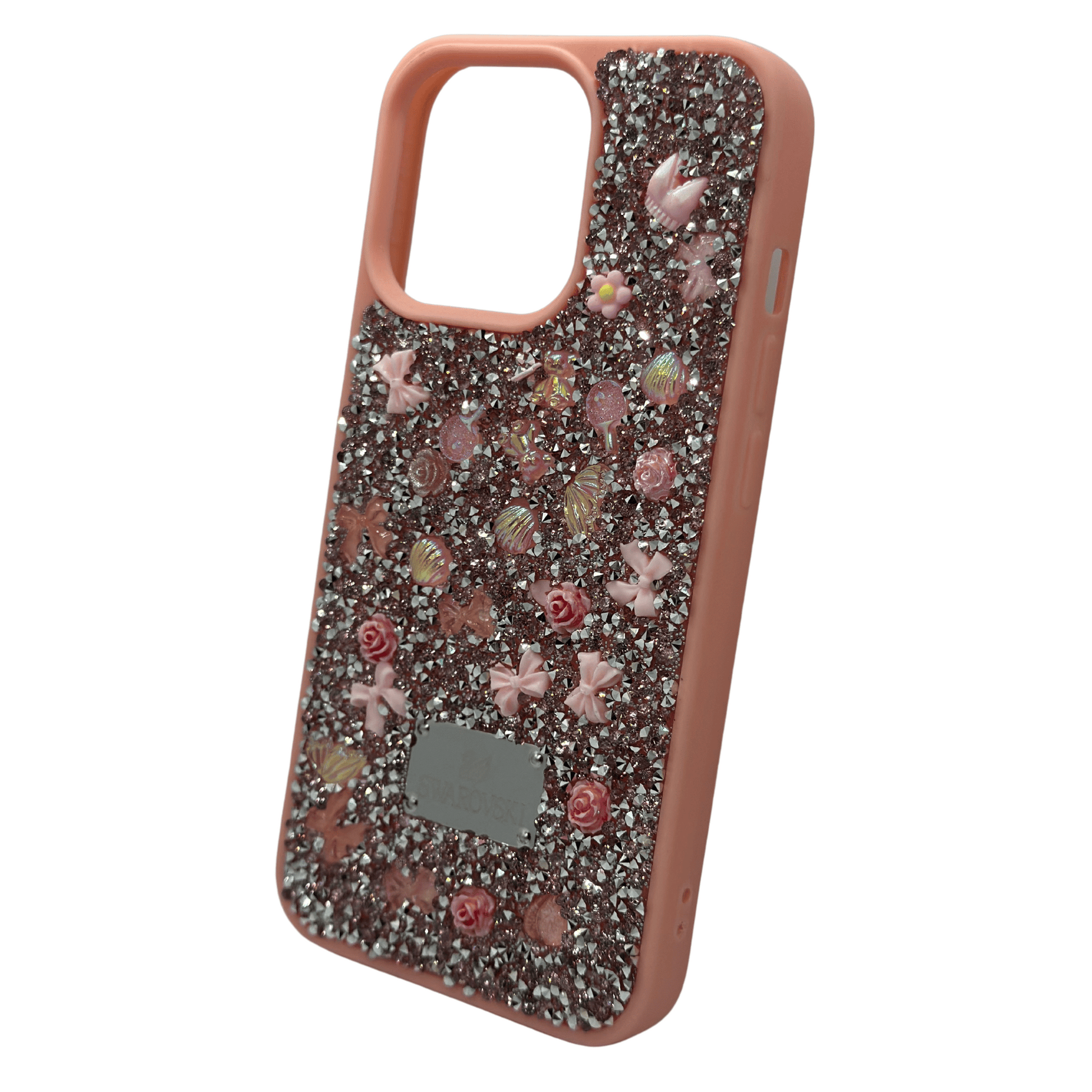 Swarovski Pink Crystal Embellished Phone Case – Stylish and Elegant Protective Cover My Store