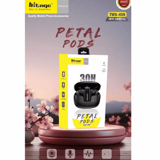 Hitage Petal Pods TWS-459 – Wireless Earbuds with 30H Battery Life Mixwix