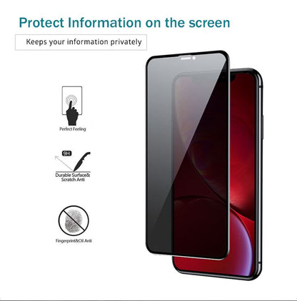 iPhone 14 Series Privacy Tempered Glass Screen Protector – Anti-Spy 9H Hardness