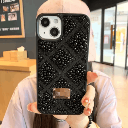 Swarovski Pearl and Crystal Embellished iPhone Case – Pink Glitter My Store